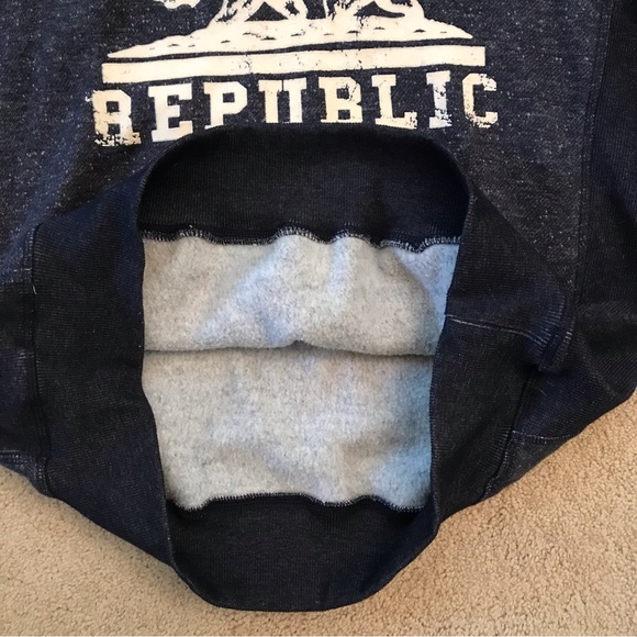 San Francisco City Wear California Hoodie Sweatshirt Adult  Large Blue Fleece - Picture 8 of 9